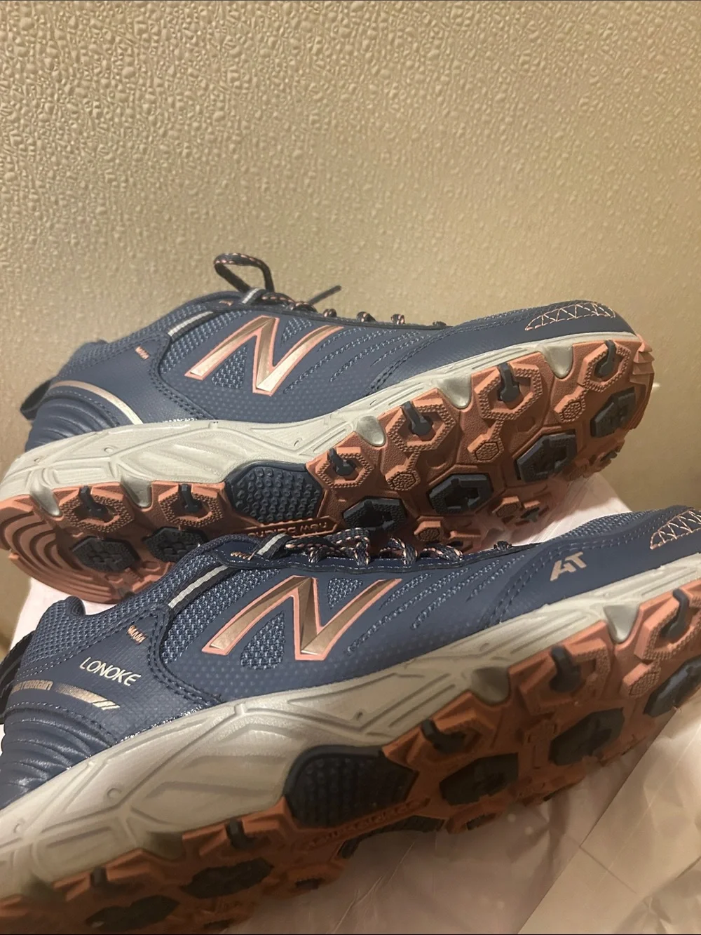 New Balance Women’s Navy with Rose Gold Accent Sneakers